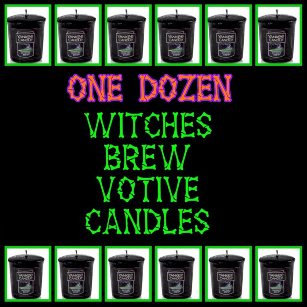 12 votive candles WITCHES BREW samplers Yankee